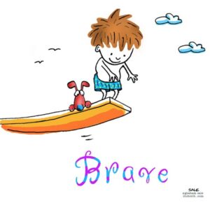 diver brave boy