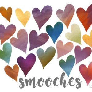 smooches red hearts