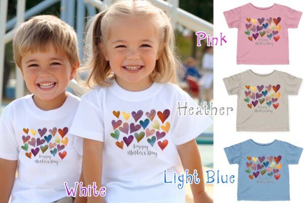 happy mothers day kids t-shirts